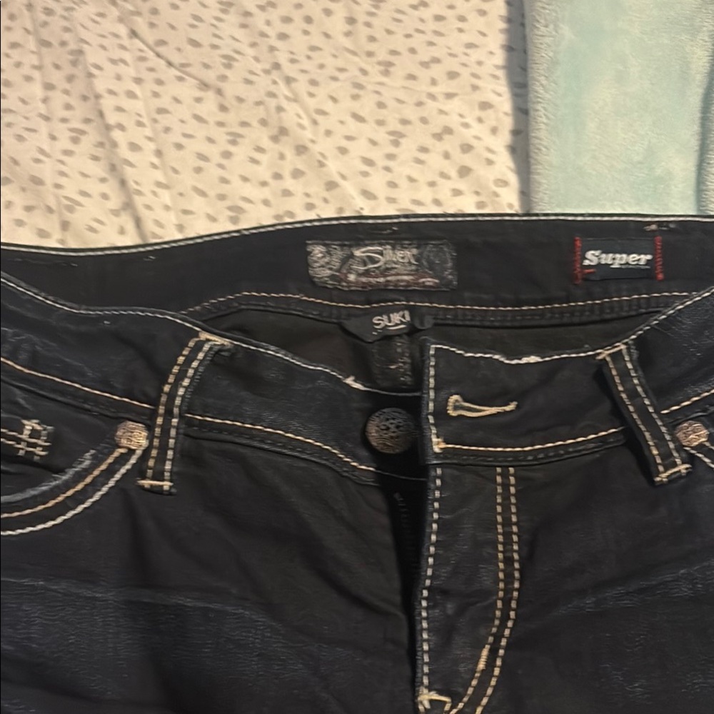 Silver Jeans High Rise Black Denim